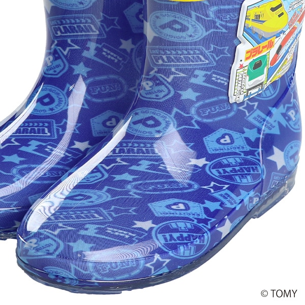 ワッペンレインブーツ（プラレール）
