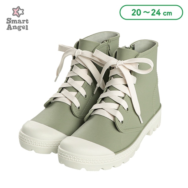 TPEレインブーツ（ジッパー・グリーン）