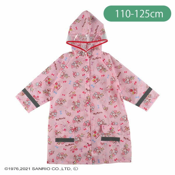 人気No.1】 新品 女の子 キッズレインコート サンリオ マイメロディ ピンク リュックOK