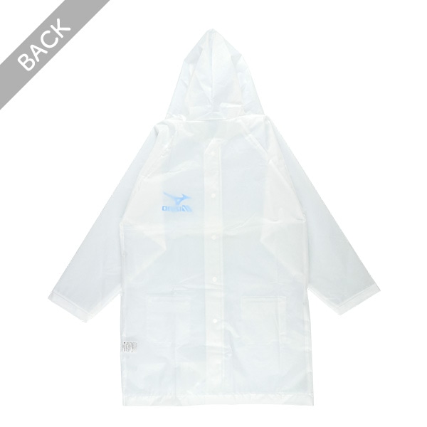 MIZUNO）EVAレインコート（ホワイト）