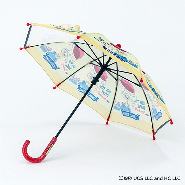 手開き傘 35cm（おさるのジョージ）