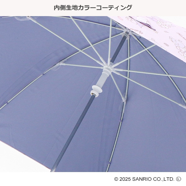 スケーター）晴雨兼用手開き傘 50cm（クロミ）