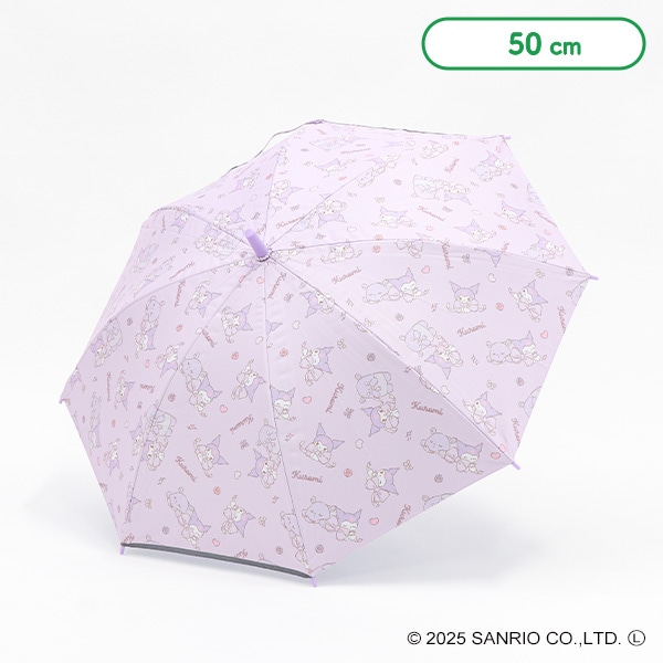 スケーター）晴雨兼用手開き傘 50cm（クロミ）