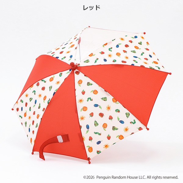 手開き傘 40cm（はらぺこあおむし）