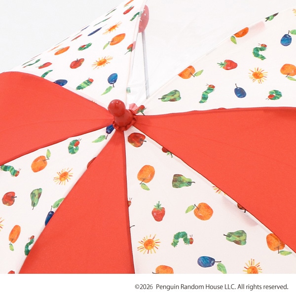 手開き傘 40cm（はらぺこあおむし）