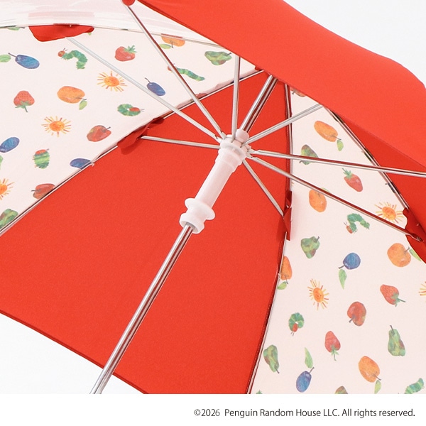 手開き傘 40cm（はらぺこあおむし）