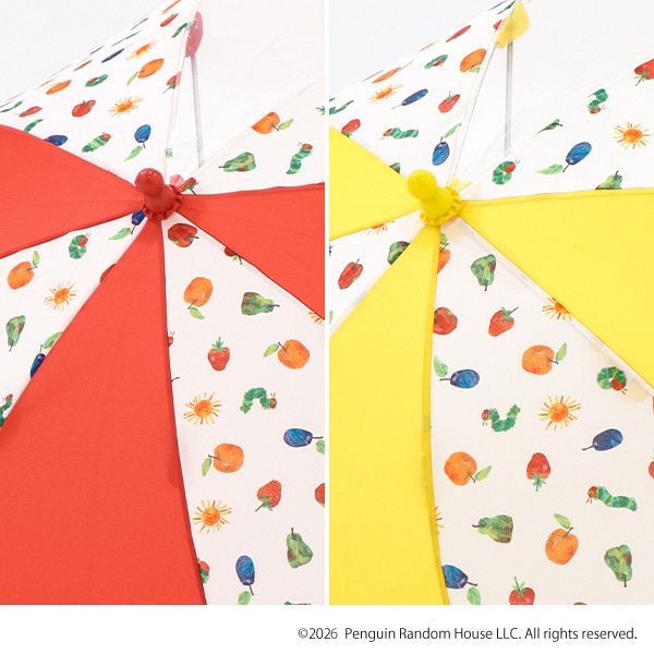 手開き傘 40cm（はらぺこあおむし）