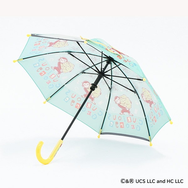 スケーター）手開き傘 35cm（おさるのジョージ）