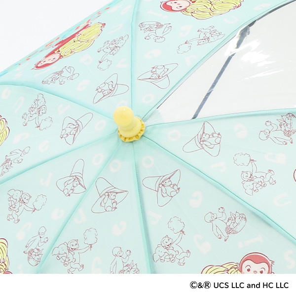 スケーター）手開き傘 35cm（おさるのジョージ）