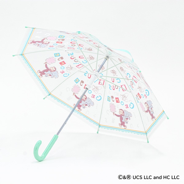 スケーター）ビニール手開き傘 40cm（おさるのジョージ）