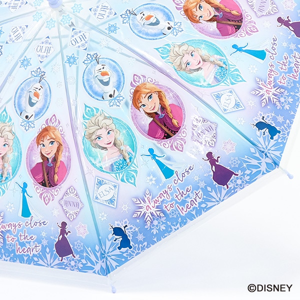 スケーター）ビニール手開き傘 45cm（アナと雪の女王）