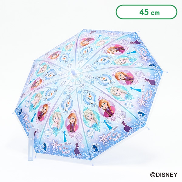 スケーター）ビニール手開き傘 45cm（アナと雪の女王）