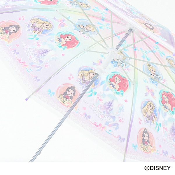 スケーター）ビニール手開き傘 45cm（ディズニープリンセス）