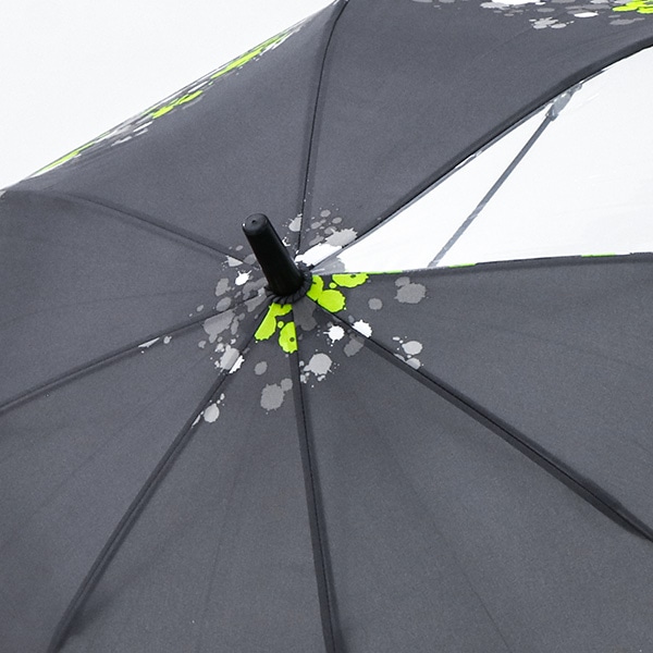 ジャンプ傘 50cm（裾インク・グレー）