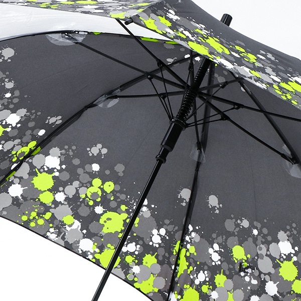ジャンプ傘 50cm（裾インク・グレー）