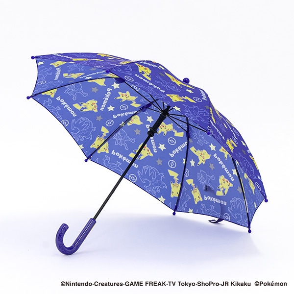 手開き傘 45cm（ポケモン・ブルー）