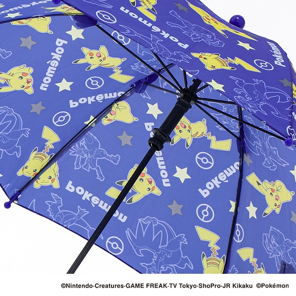 手開き傘 45cm（ポケモン・ブルー）