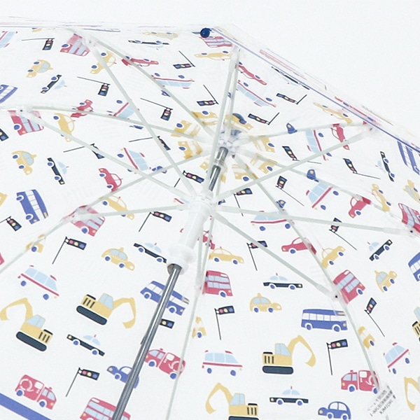 ビニール手開き傘 40cm（はたらくくるま）