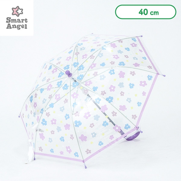 ビニール手開き傘 40cm（フラワー）