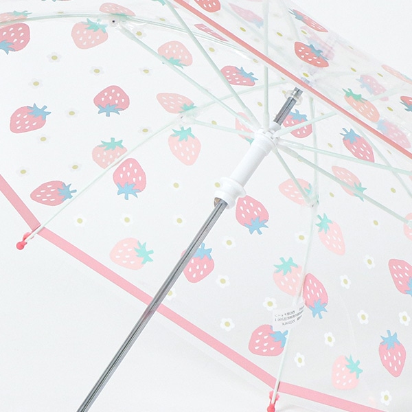 ビニール手開き傘 40cm（いちご）