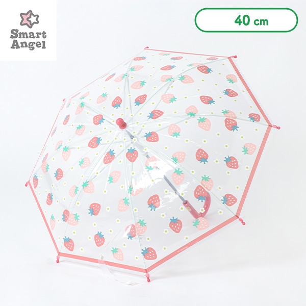 ビニール手開き傘 40cm（いちご）