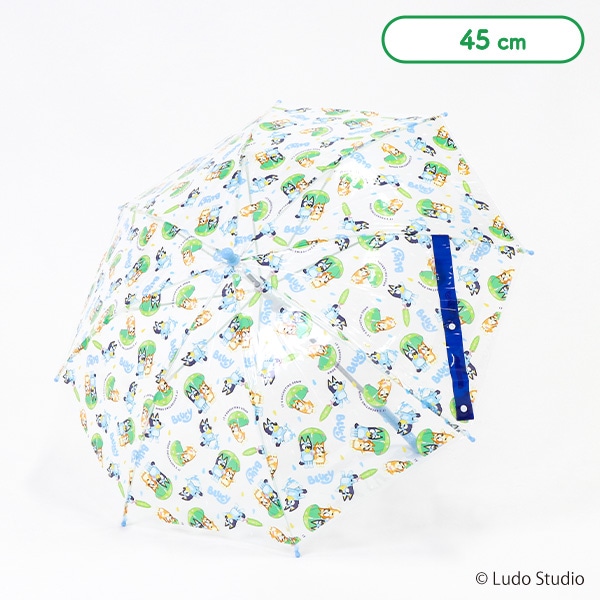 スケーター）ビニール手開き傘 45cm（ブルーイ）