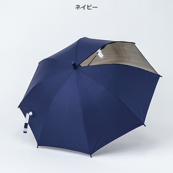 晴雨兼用ジャンプ傘 50cm（イエロー・ネイビー）