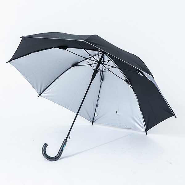 晴雨兼用ジャンプ傘 55cm（ブラック・無地）