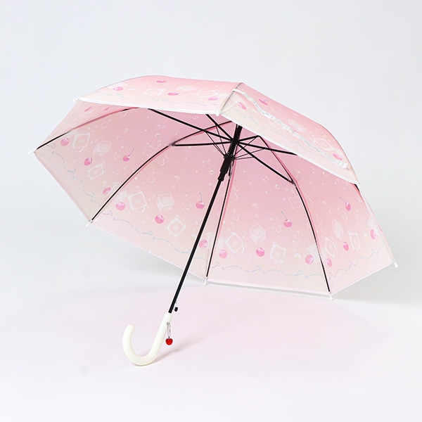 キッズビニールジャンプ傘 55cm（クリームソーダ・ピーチ）