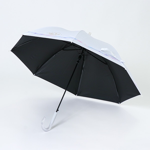 晴雨兼用キッズジャンプ傘 55cm（シルキーウェイ・ホワイト）