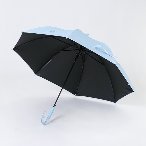 晴雨兼用キッズジャンプ傘 55cm（シルキーウェイ・サックス）