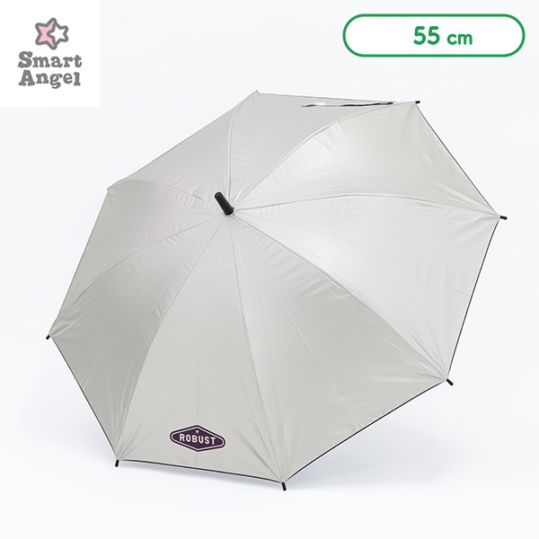 晴雨兼用ジャンプ傘 55cm(シルバー)