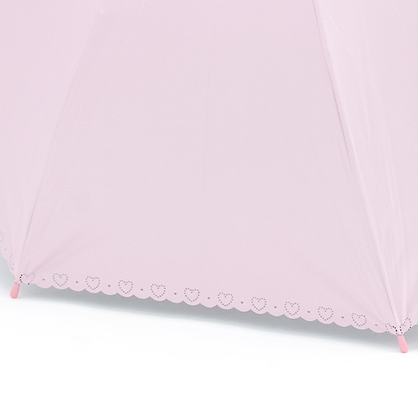 晴雨兼用ジャンプ傘 55cm（ヒートカット・ハート）