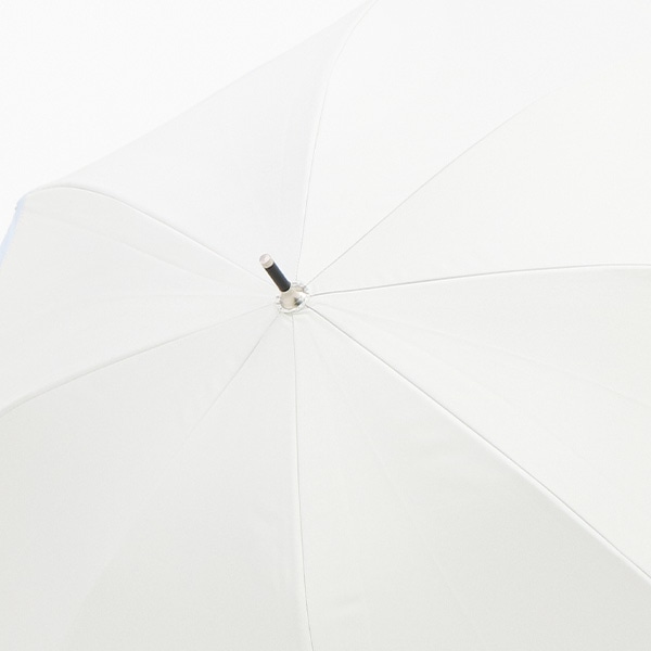 晴雨兼用手開き傘 50cm（切り継ぎ・サックス）