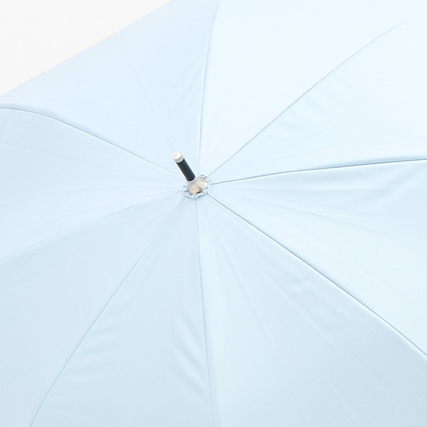 晴雨兼用手開き傘 50cm（ヒートカット・サックス）