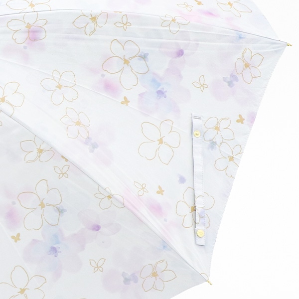 晴雨兼用手開き傘 55cm（フローラル）