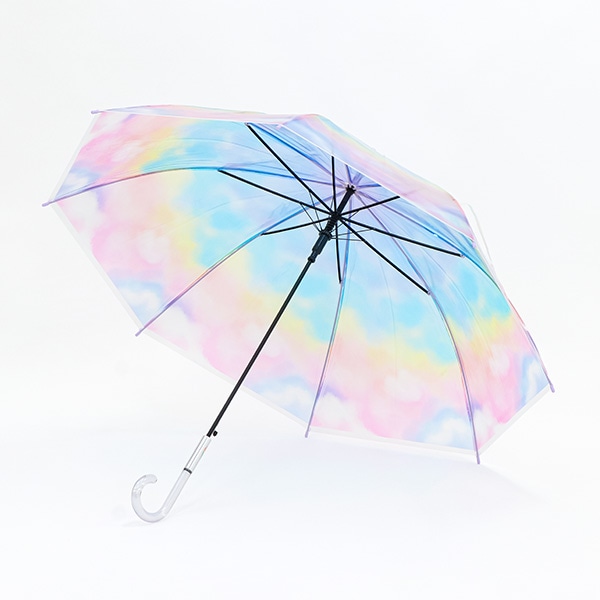 ビニールジャンプ傘 60cm（ミルキートーンアンブレラ・RAINBOW）