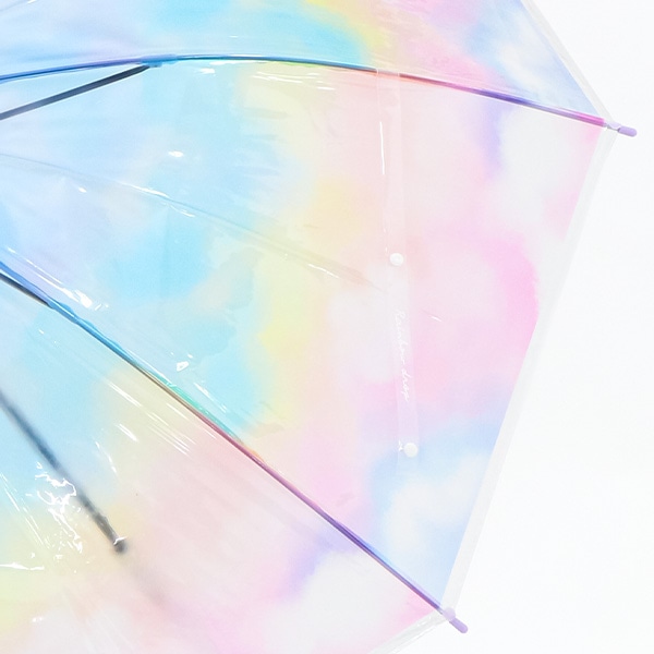 ビニールジャンプ傘 60cm（ミルキートーンアンブレラ・RAINBOW）