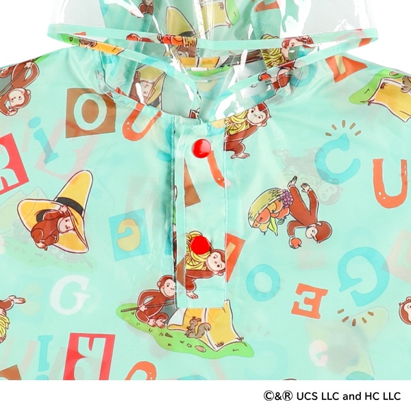 スケーター）レインポンチョ（おさるのジョージ）