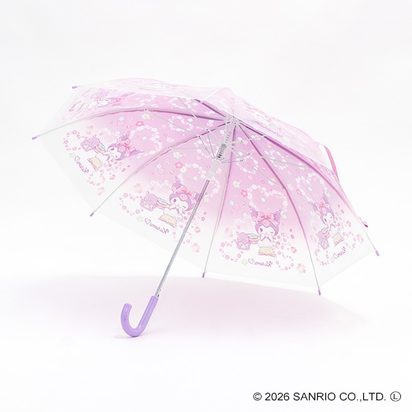 スケーター）ビニールジャンプ傘 55cm（クロミ・ラブラブ）