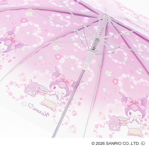 スケーター）ビニールジャンプ傘 55cm（クロミ・ラブラブ）