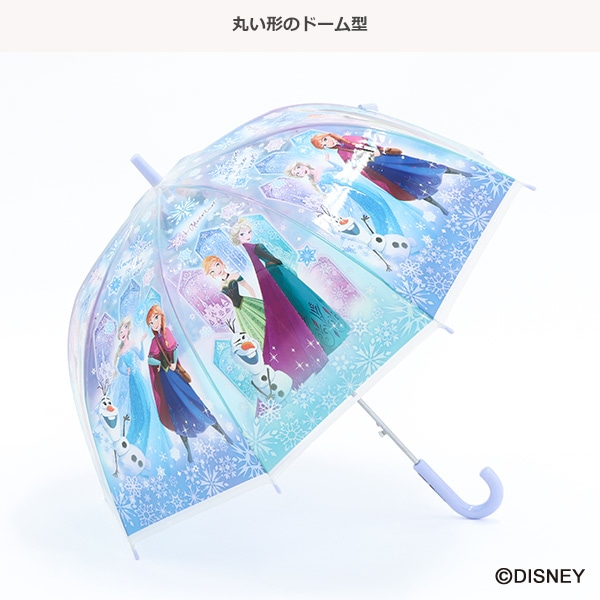 スケーター）ドーム型ビニールジャンプ傘 55cm（アナと雪の女王）