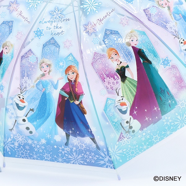 スケーター）ドーム型ビニールジャンプ傘 55cm（アナと雪の女王）