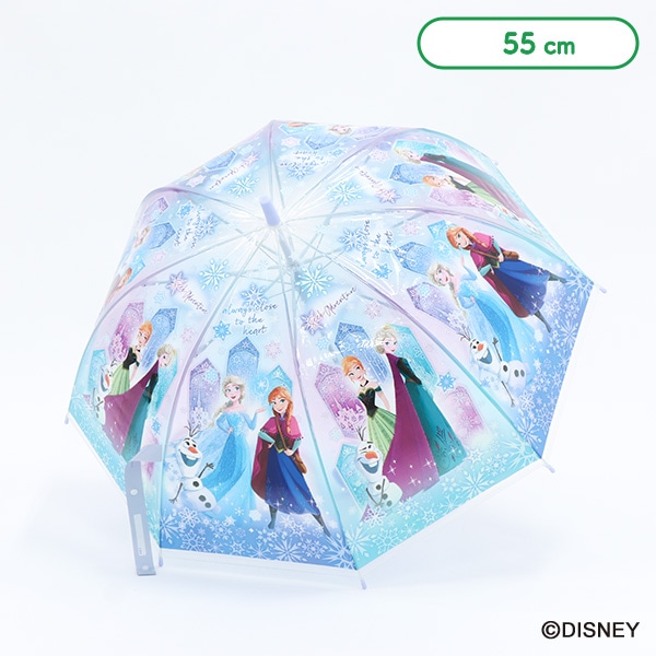 スケーター）ドーム型ビニールジャンプ傘 55cm（アナと雪の女王）