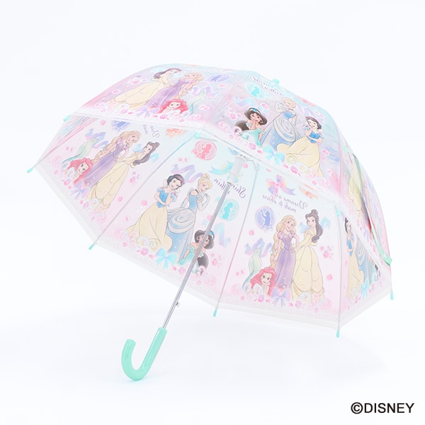 スケーター）ドーム型ビニールジャンプ傘 55cm（ディズニープリンセス）