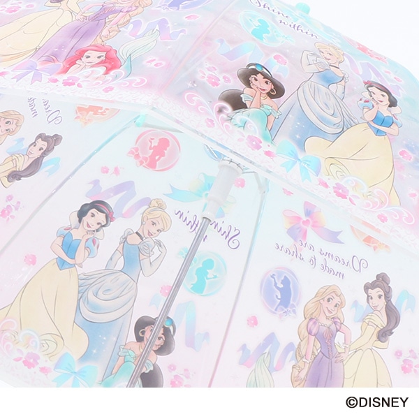 スケーター）ドーム型ビニールジャンプ傘 55cm（ディズニープリンセス）