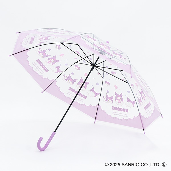 スケーター）ビニール手開き傘 60cm（クロミ）