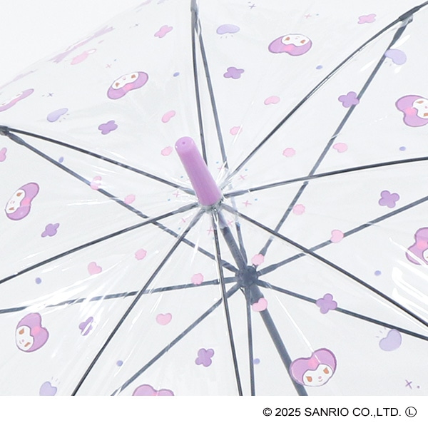 スケーター）ビニール手開き傘 60cm（クロミ）