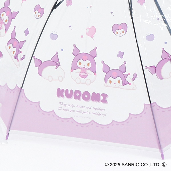 スケーター）ビニール手開き傘 60cm（クロミ）