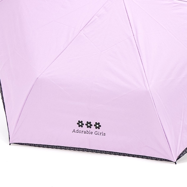 晴雨兼用折りたたみ手開き傘 55cm（レース）